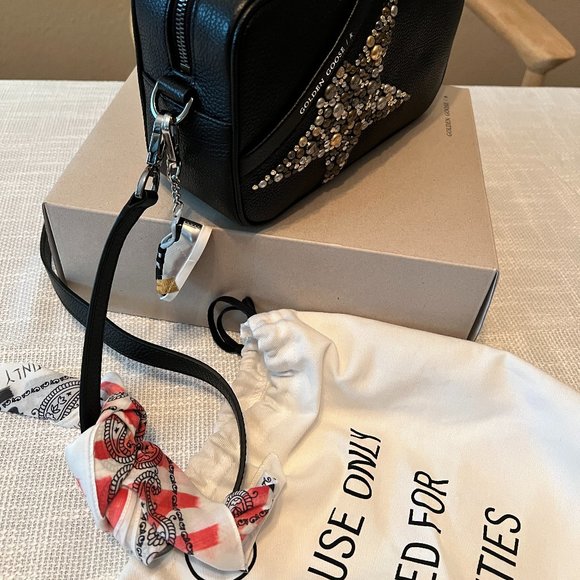 GOLDEN GOOSE Star Studded Leather Shoulder Bag - Picture 2 of 4